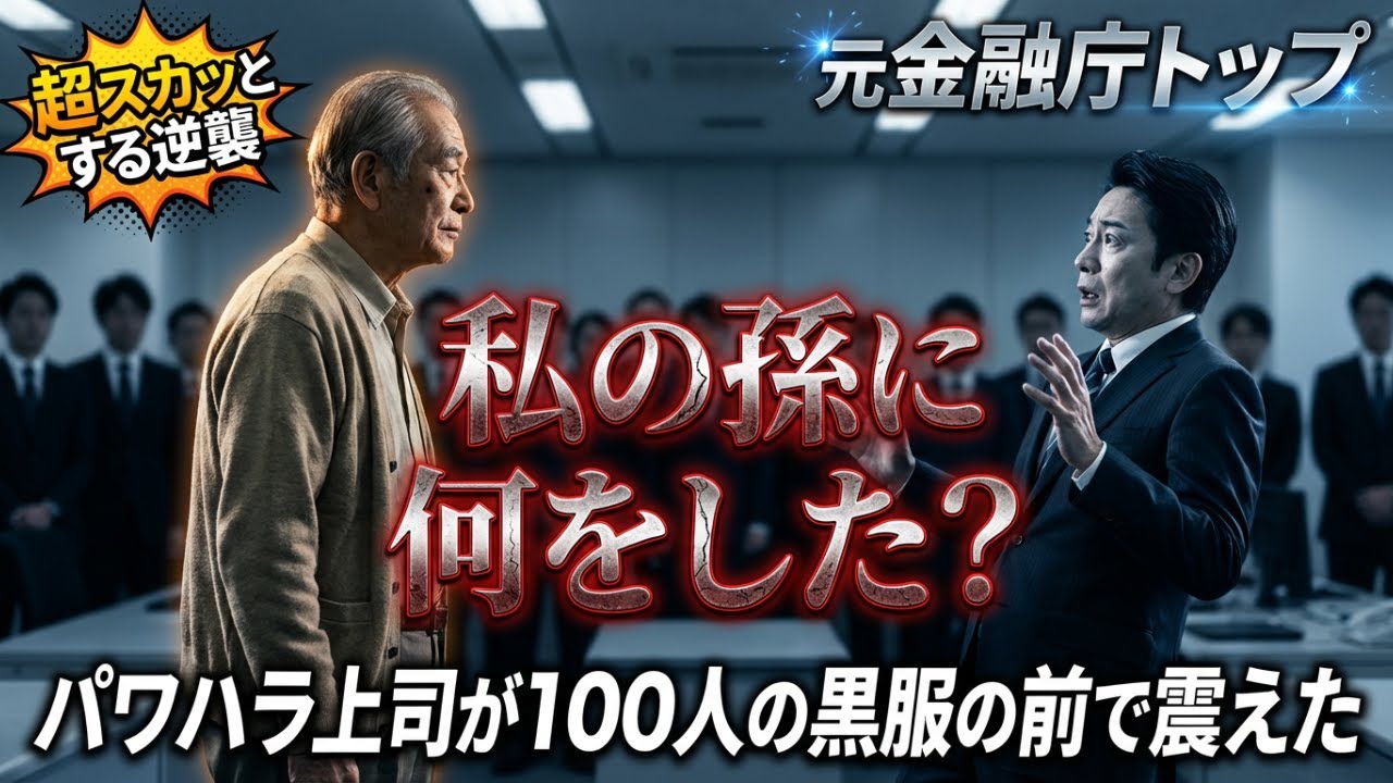 「無能」と言われた新人行員の祖父が、元金融庁トップだった。パワハラ上司に黒服100人で訪れた「特別監査」の結末。