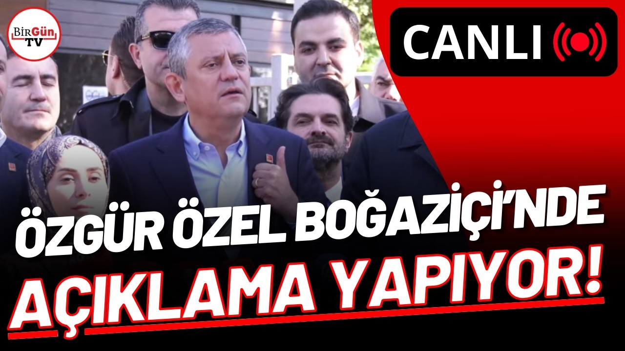 #CANLI I Özgür Özel, Boğaziçi Üniversitesi’nde konuşuyor