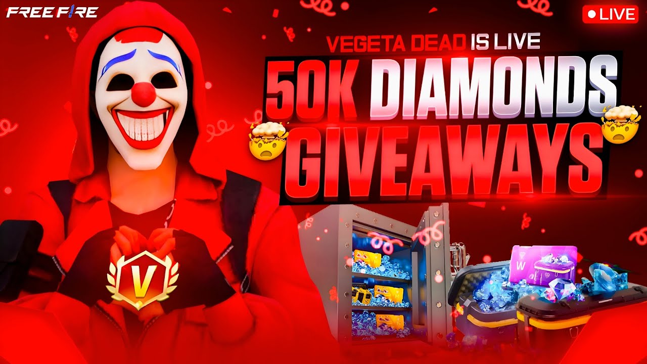 VEGETA DEAD LIVE! | 50K 💎 DIAMONDS GIVEAWAY | AWM KING 🔥