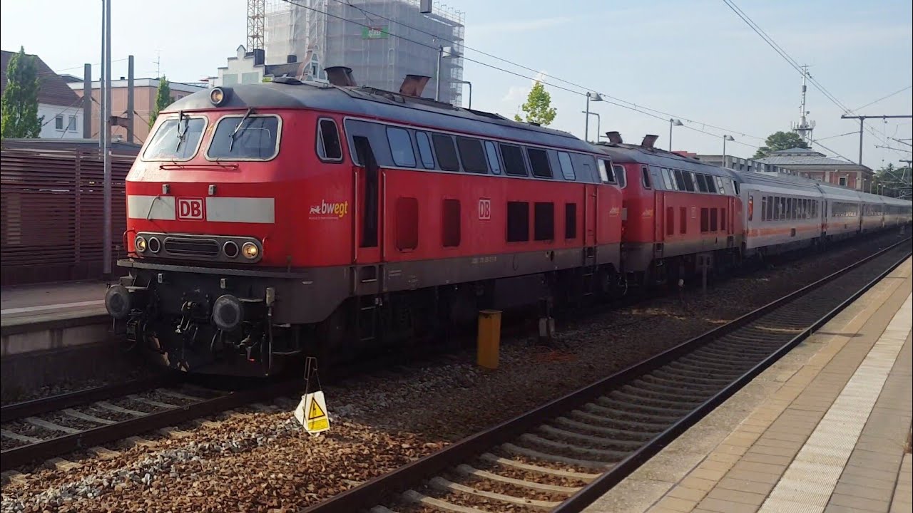 Eisenbahn in Memmingen: die DB Deutsche Bahn, Intercity, Dieselloks und Regionalz&uuml;ge, treni, trains