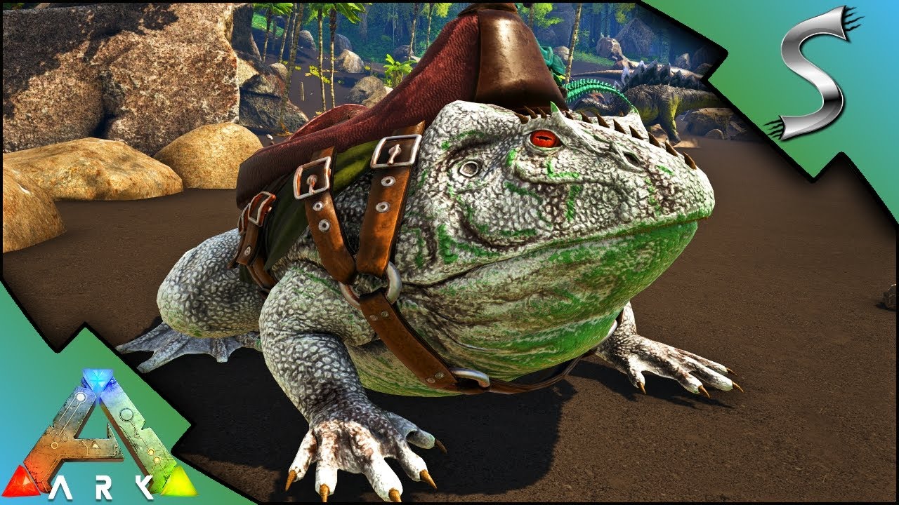 BEELZEBUFO TAMING! HUNTING FOR CEMENTING PASTE WITH MY ALBINO FROG - Ark: Survival Evolved [S4E12]