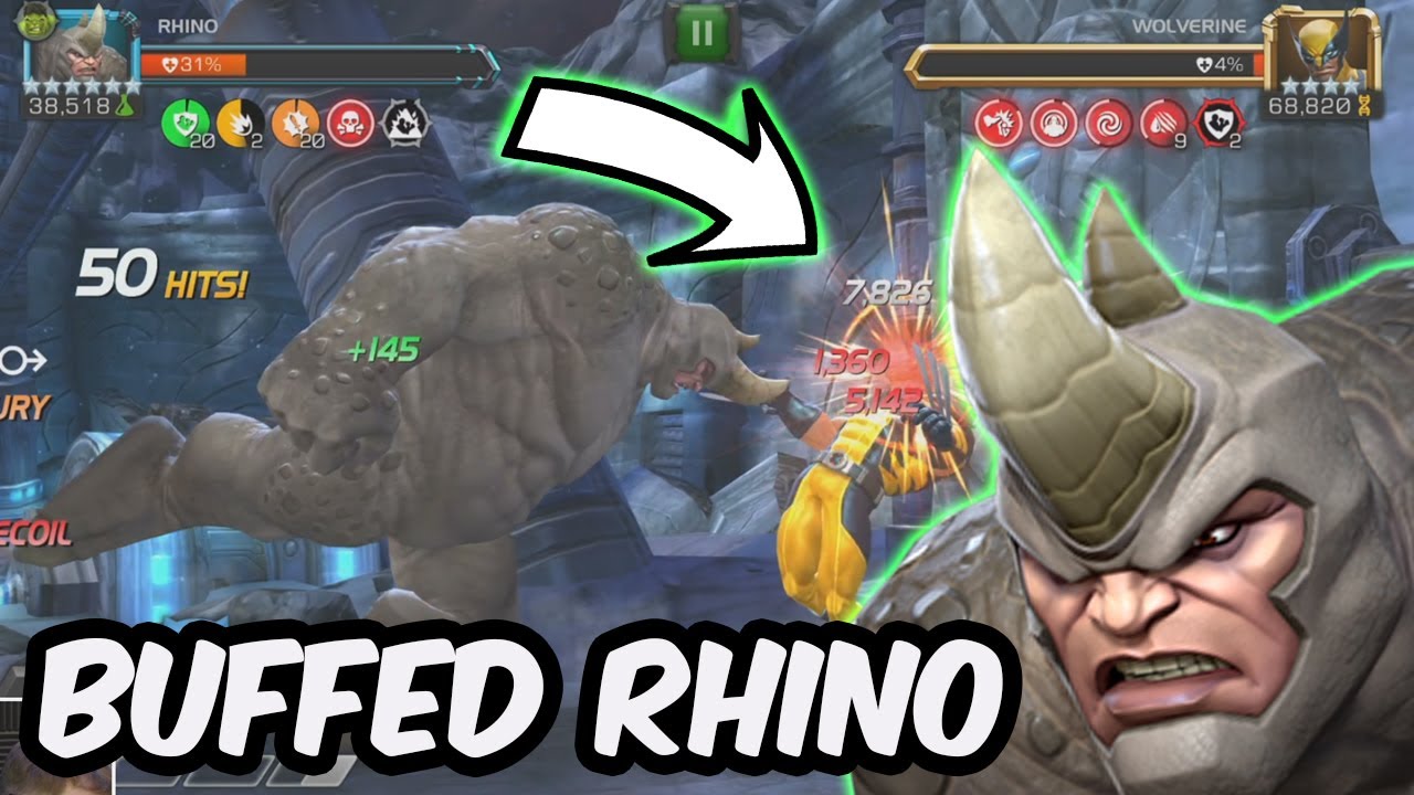 I TRIED TO MAKE BUFFED RHINO GOD TIER FOR 1 VIDEO (IT DID NOT WORK) - Marvel Contest of Champions