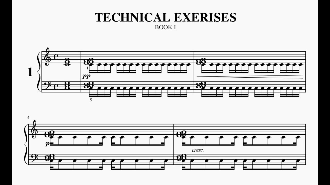 Liszt - Technische Studien, S.146 Book I, No.1 - 5