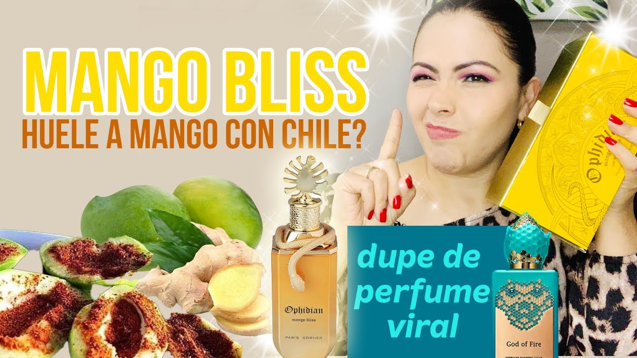 🐍🥭🍋MANGO BLISS PERFUME ARABE🤭😑/ DUPE DE GOD OF FIRE 🐍🥭🍋