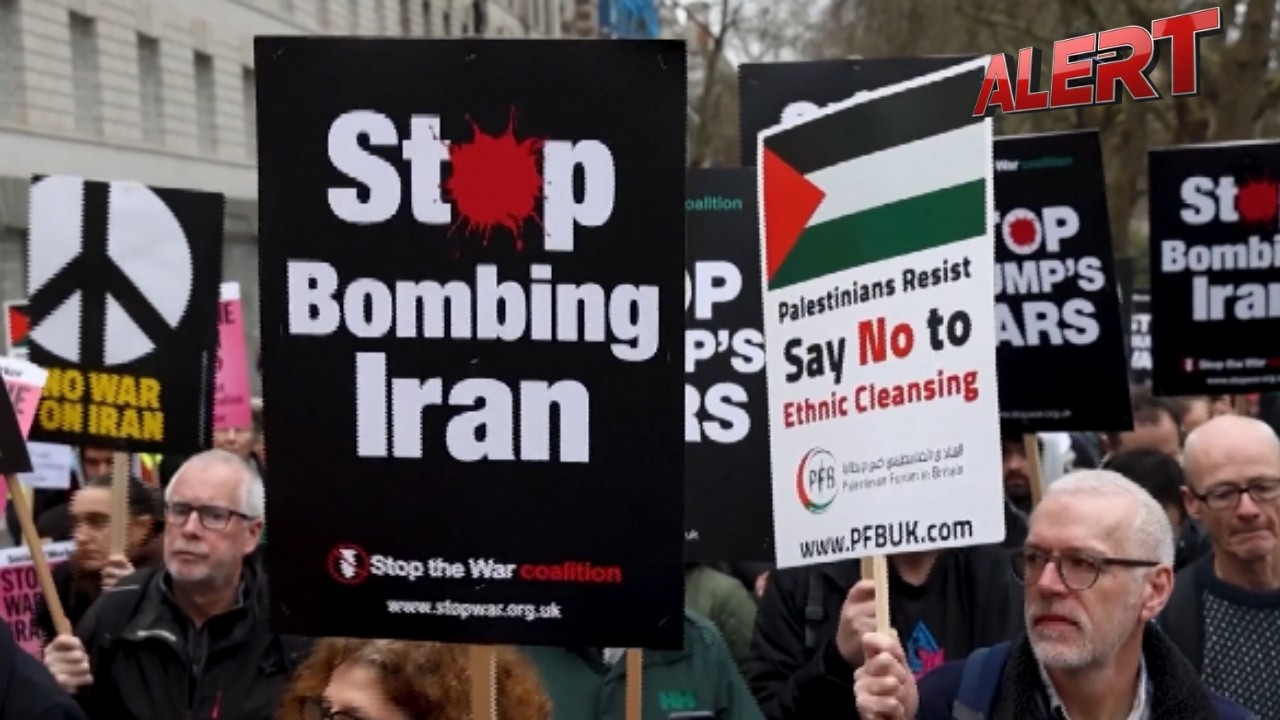 Thousands Rally Outside U. S. Embassy in London Over Iran Bombing | ALERT News