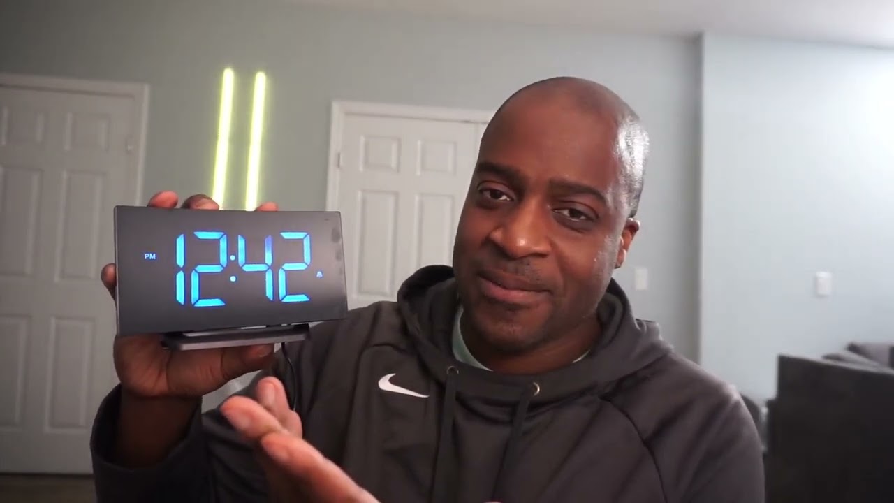 GOLOZA Digital Alarm Clock for Bedrooms Review, Curved Digital Alarm Clock! Large Display + Easy to