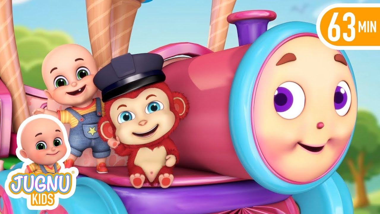 Chuk Chuk Rail | Hindi Poems | hindi rhymes for Children from Jugnu Kids