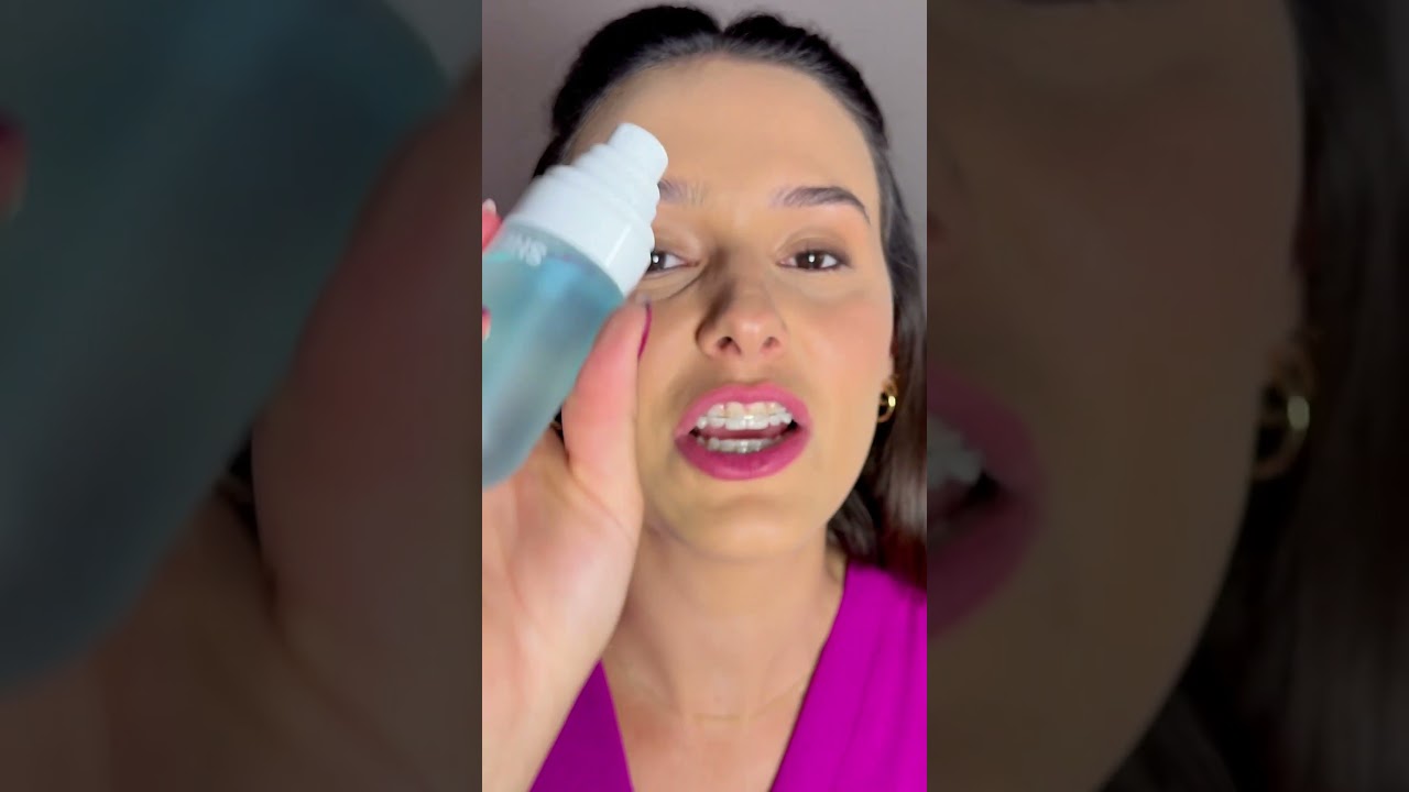 Testando fixador de #sheglam l Resenha sincera #maquiagem #makeup #automaquiagem #beleza #shein