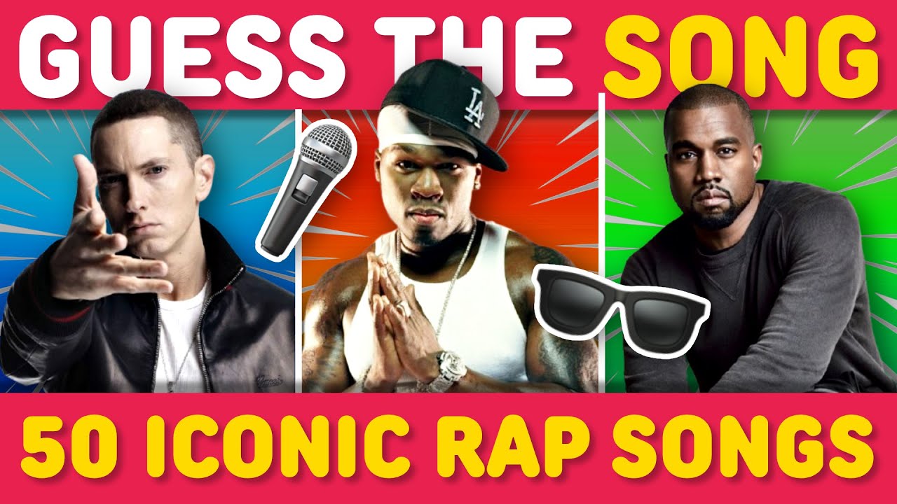 GUESS THE 50 MOST ICONIC RAP SONGS 🎤 🔥 | Song Quiz