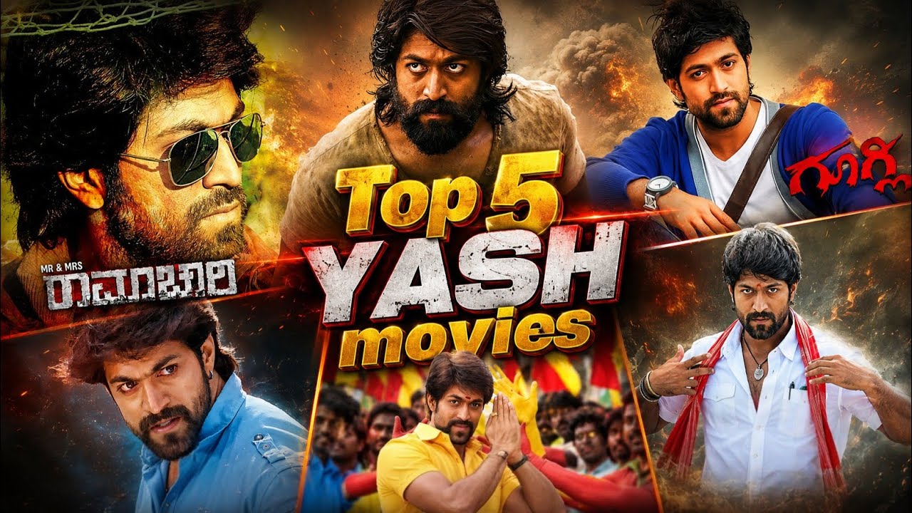 Top 5 yash movies                                                      #yash#kannada#karnataka#toxic