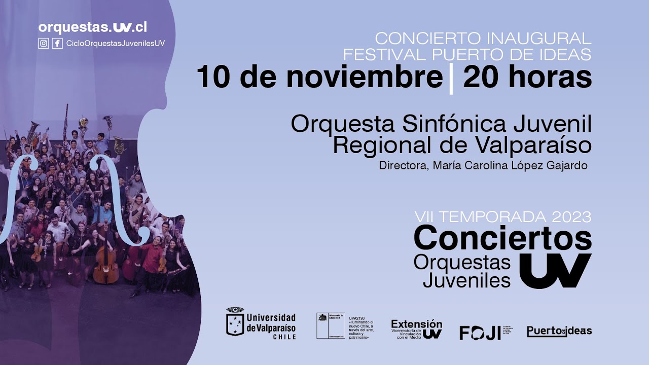 Orquesta Sinfónica Juvenil Regional de Valparaíso un la Universidad de Valparaíso