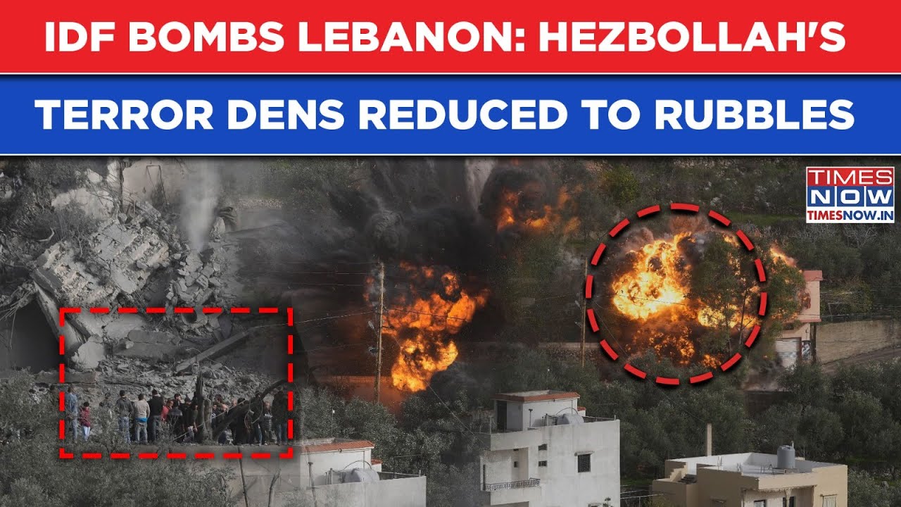 IDF's Monster Strikes Bomb Lebanon| On Cam: Hezbollah Terror Dens Reduced To Rubbles Within Seconds