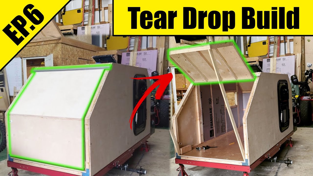 TearDrop Camper Build | Galley Door Gets Framed | EP 6