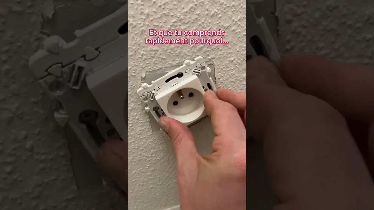 Panne prise de courant : fils &eacute;lectriques phase neutre terre sur un domino