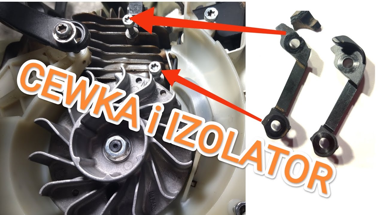 Stihl MS171 MS181 MS211 jak założyć moduł zapłonowy, cewkę iskrownik w pilarce Husqvarna Demon NAC ?