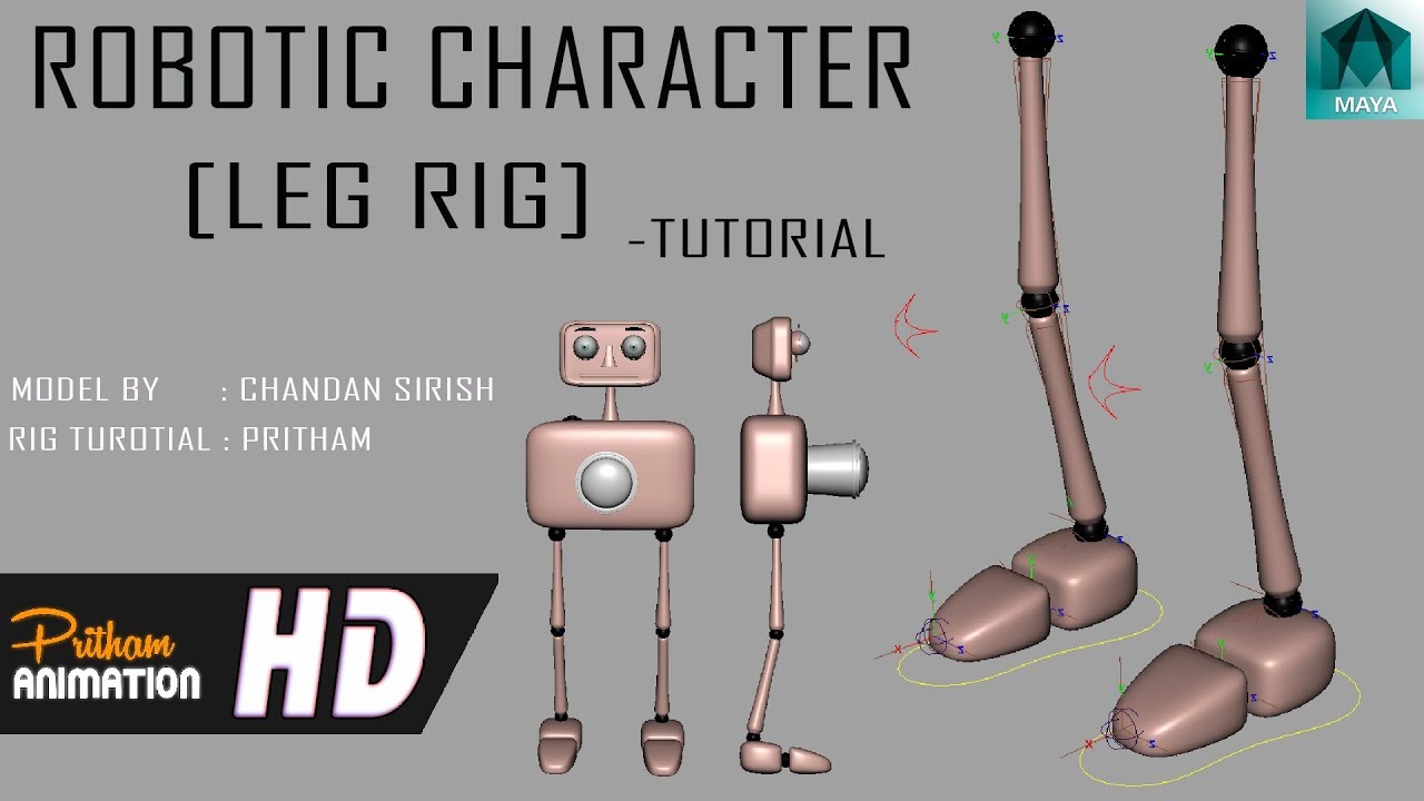 Robotic Characters | Leg Rigging | Tutorial | for Maya