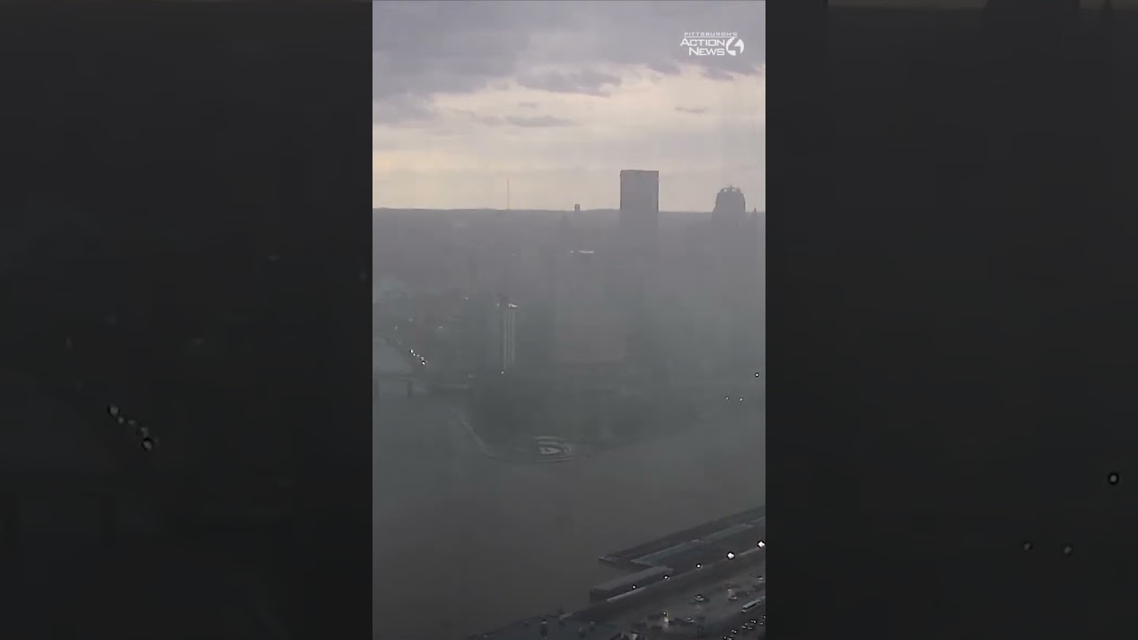 Timelapse of storm in Pittsburgh Saturday