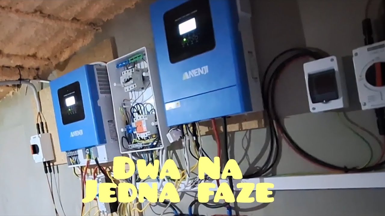 Połączenie równoległe dwoch falowników na jedną fazę
