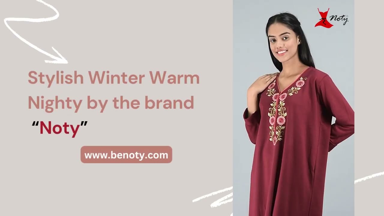 Noty| Women's Winter Wear | Winter Nighty |