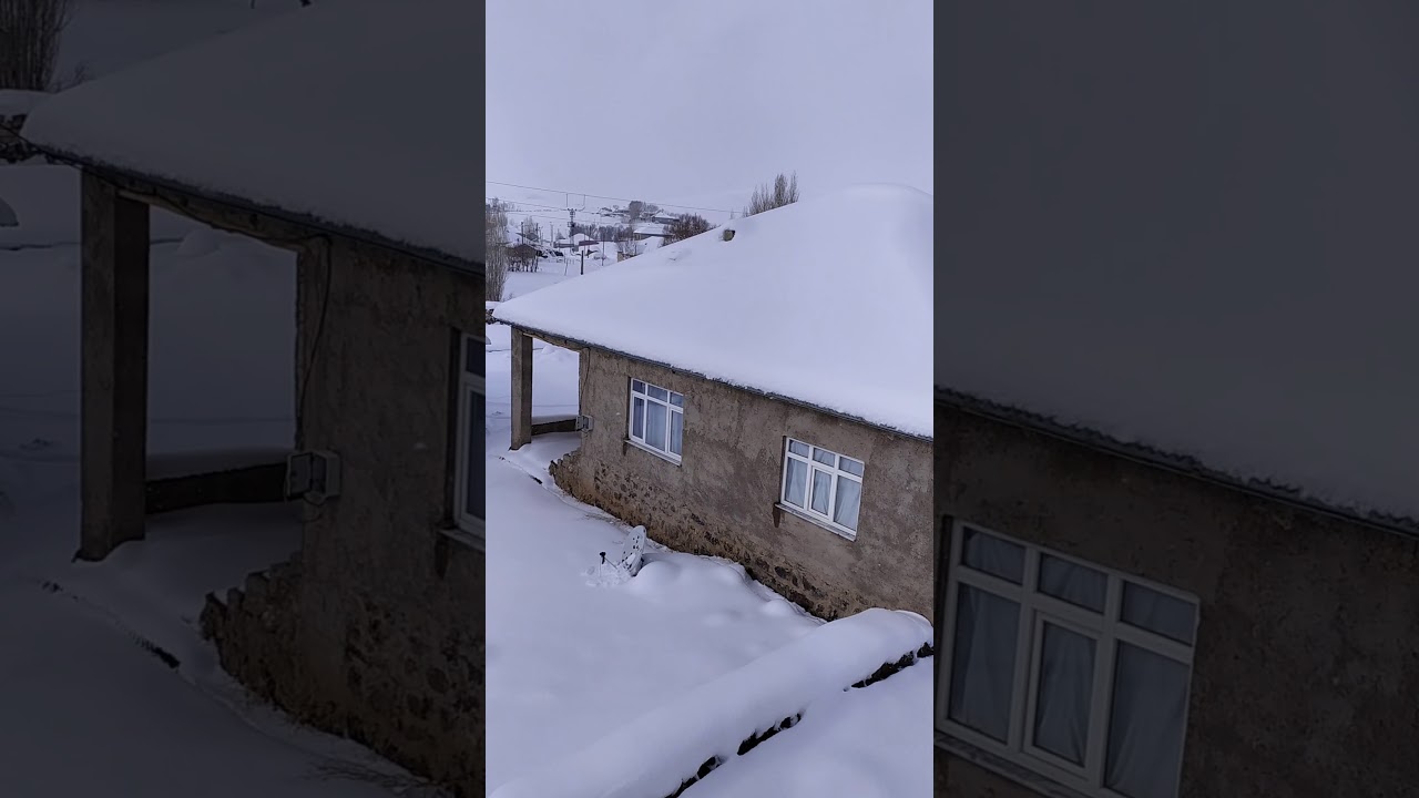 Patnos Gençali köyün kar manzarası