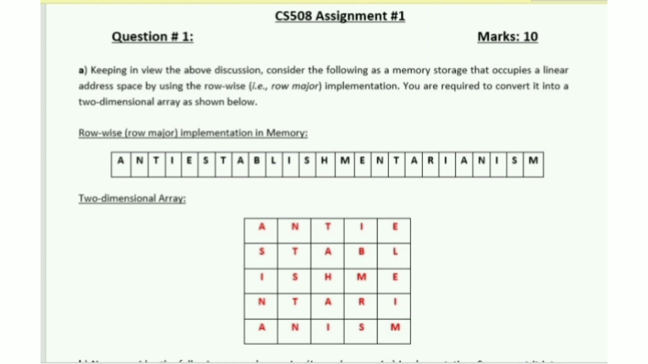 CS508 Assignment 1 | 100% correct solution Fall 2021