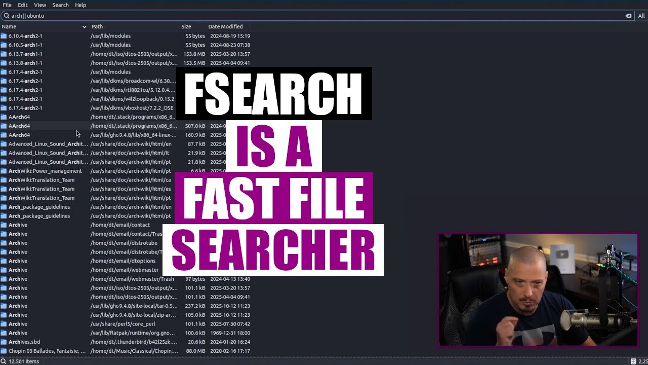 Fsearch &mdash; потрясающий поисковик файлов для Linux