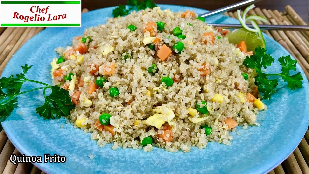 QUINOA  ESTILO ARROZ FRITO , RECETA DELICIOSA!