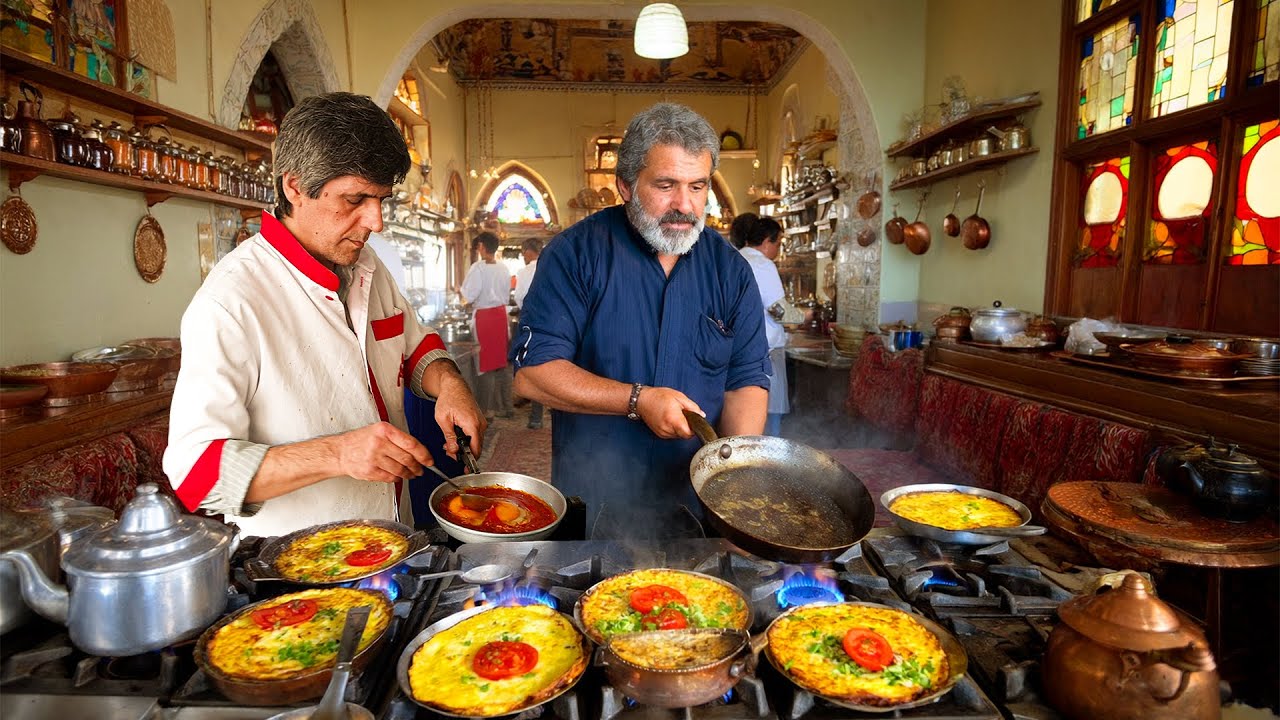 Persian OG breakfast in TEHRAN! -  Amazing omelette