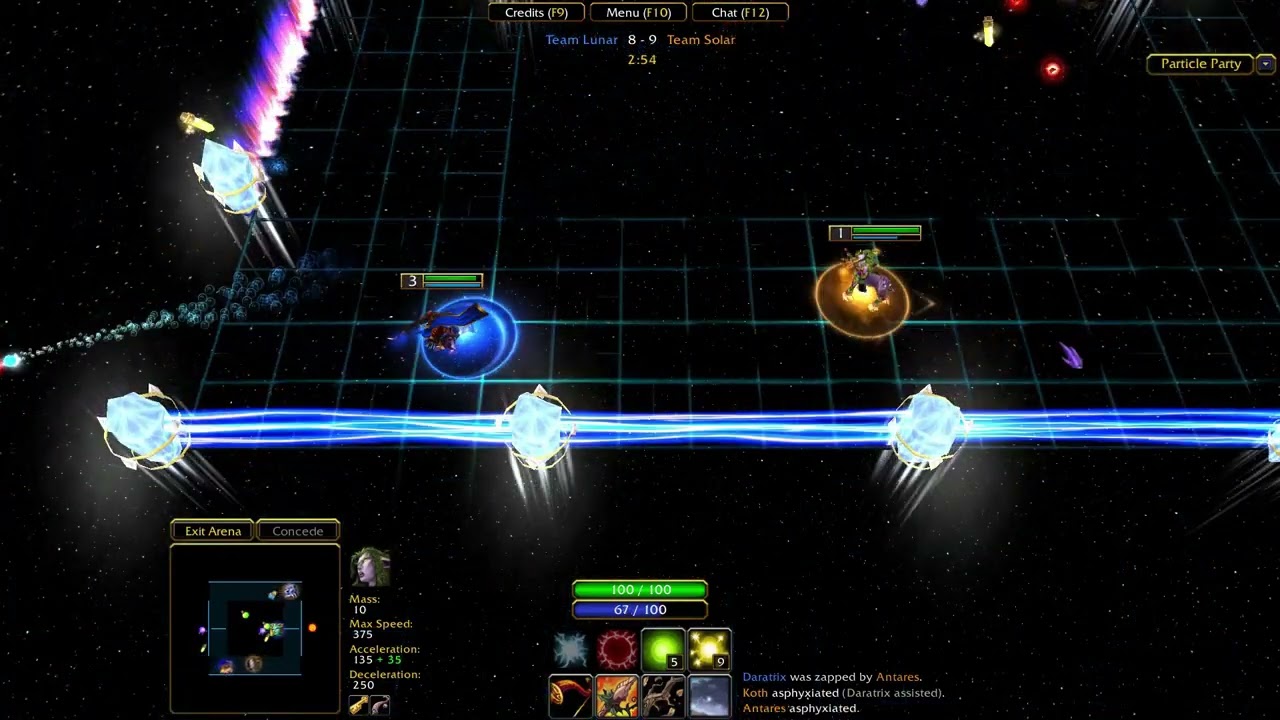 Warcraft III - Particle Party - 2v2 Match on Grid 16