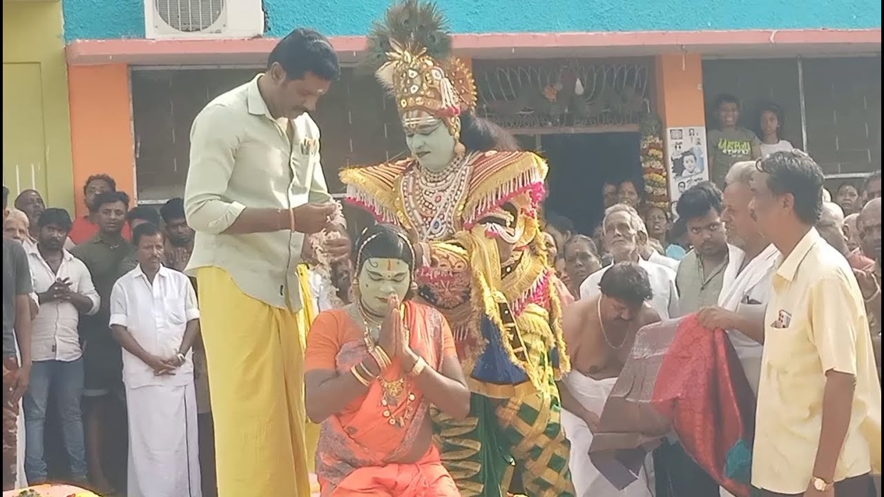 18 ஆம் நாள் போர் நாடகத்தின் பகுதி-7(திருவண்ணாமலை பாஞ்சாலி அம்மன் கோவில்)