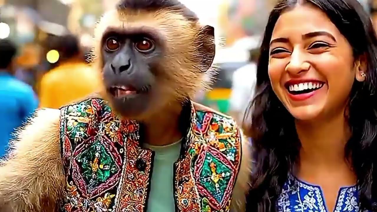 Ai monkey funny 😅🤣 videos #ai #aimonkey 