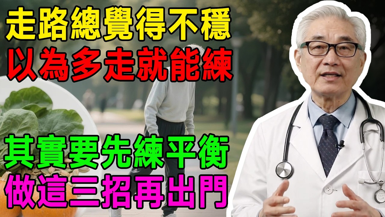 你以為每天散步很健康？其實這4種狀況代表平衡感變差，教你這招恢復腳步穩健