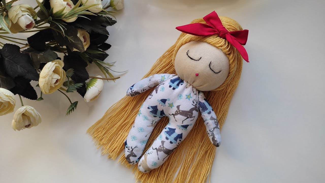 Sock Doll Sewing: Cute and Cuddly Sock Doll🥰No Sewing Machine, No Pattern