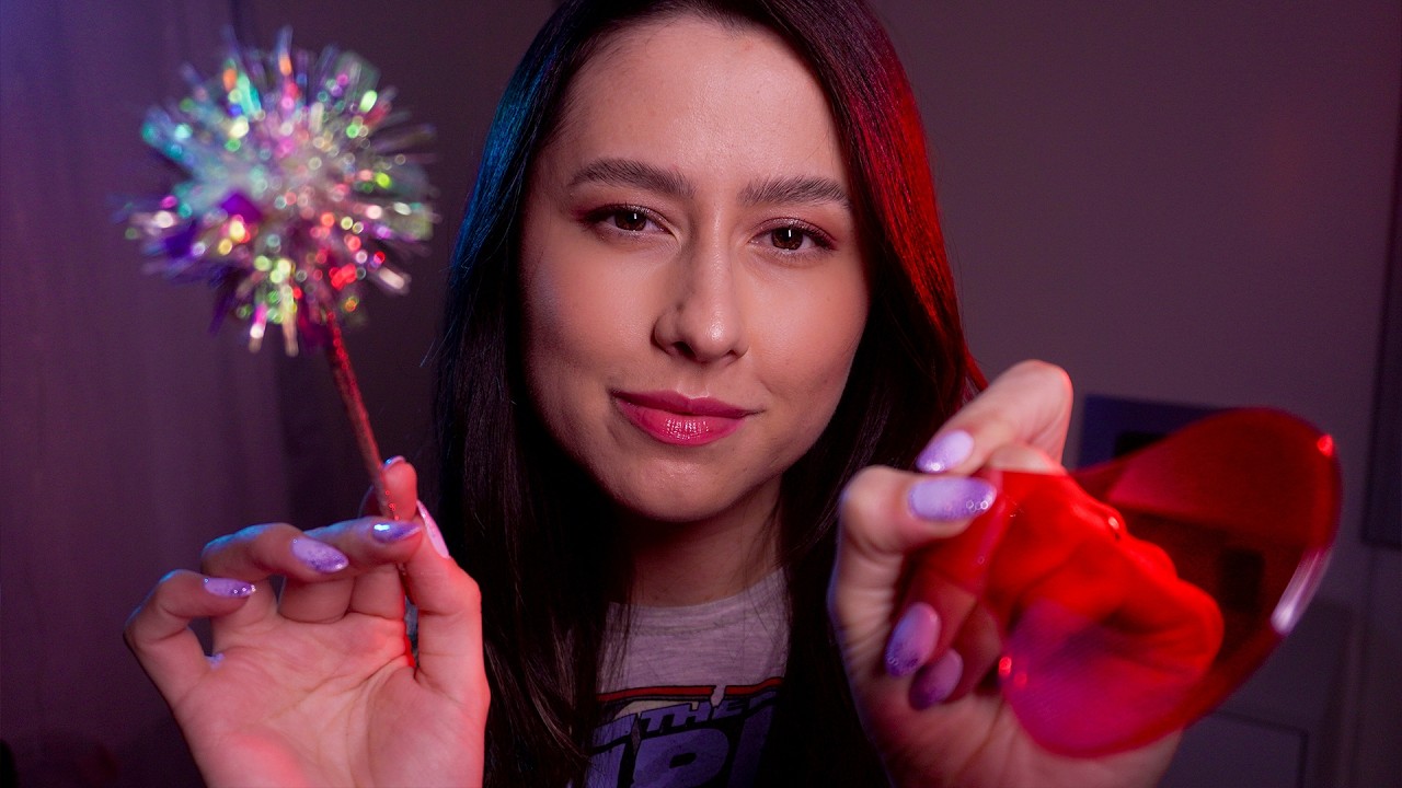 ASMR Follow my instruction for a deep sleep 😴 blink slowly, up-close visual triggers, click, comb