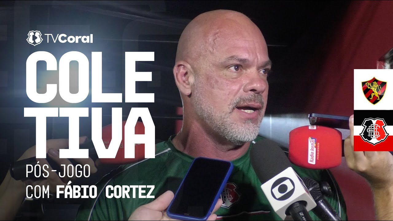 TV Coral - Coletiva pós-jogo com Fábio Cortez - Sport 2x1 Santa Cruz - PE 2026
