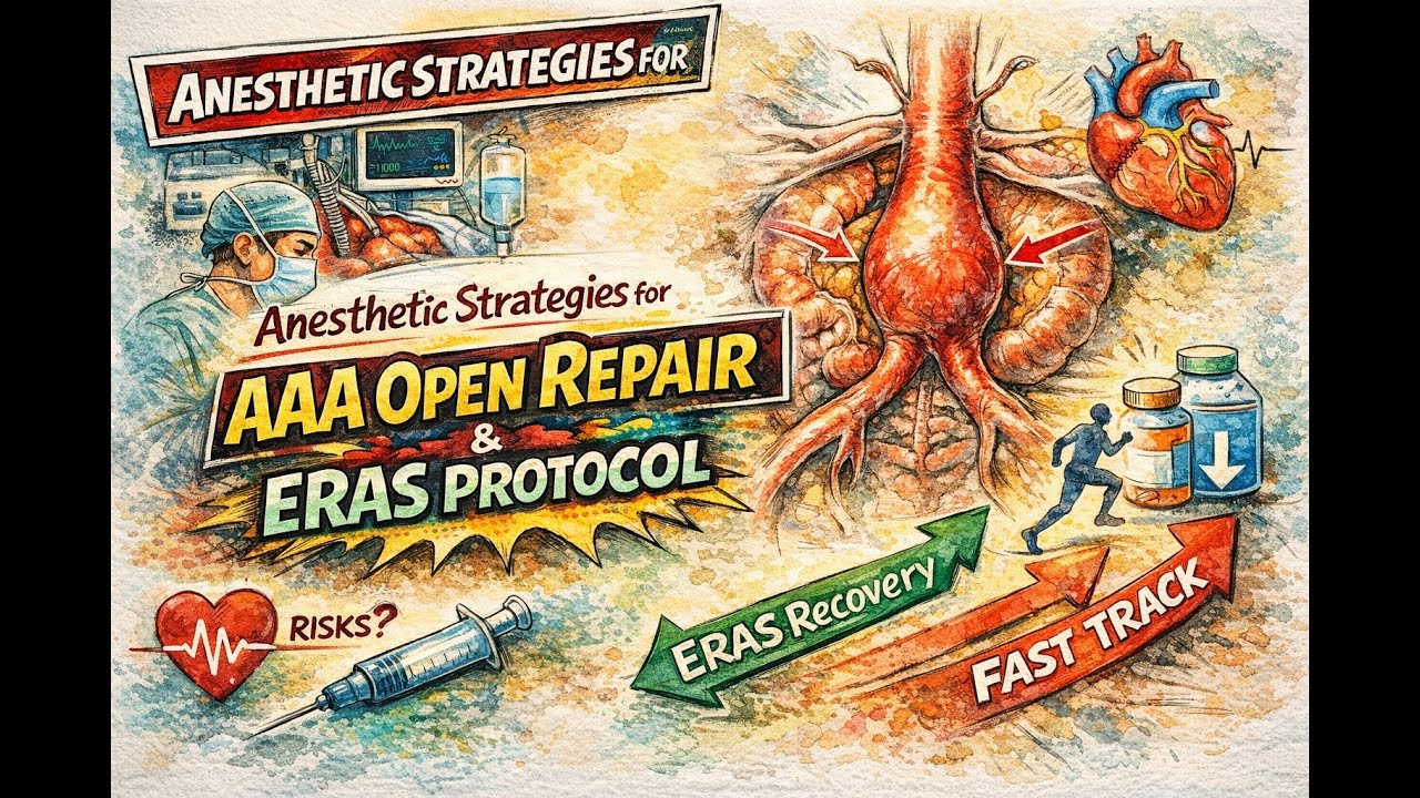 🫀Anesthetic Strategies for AAA Open Repair & ERAS Protocol ⚖️From Clamping to Early Recovery 🚑✨
