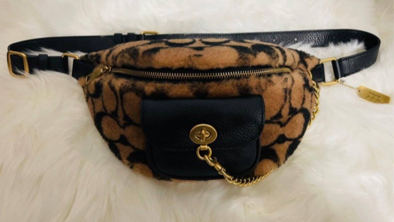 Coach X Jennifer Lopez Chain Belt Bag In Signature Shearling | FTLOH