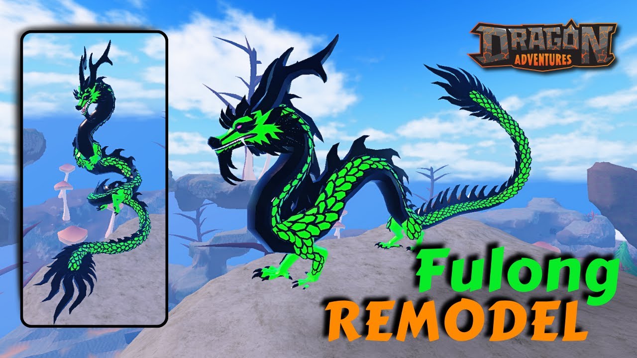 ВИТРИНА переделки Fulong | Roblox Dragon Adventures - Fulong dragon