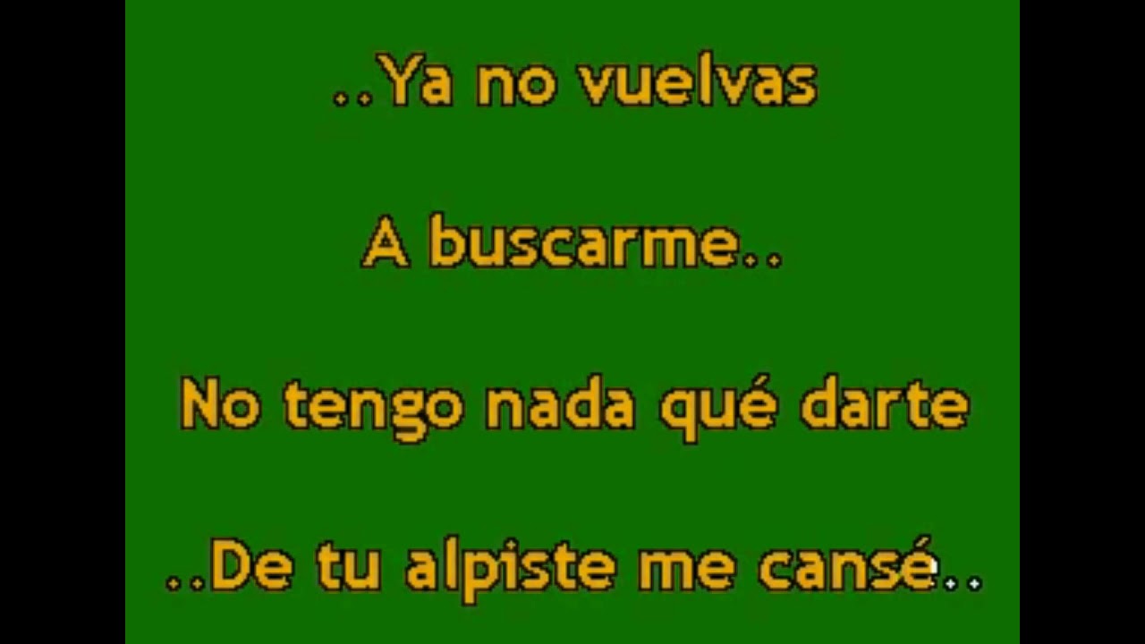 karaoke lo que un dia fue no sera tono mujer