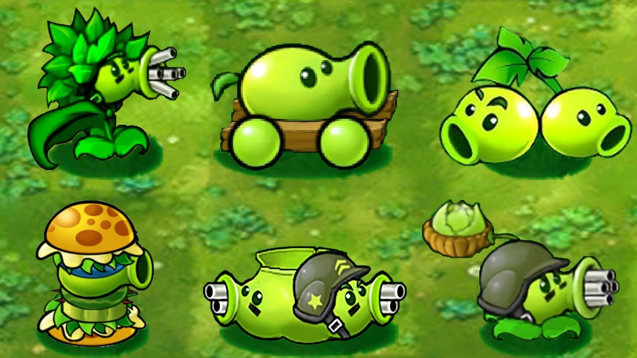 PVZ 1 Hybrid Challenge - 5 Hybrid Peashooters Vs 1 Zomboni Gargantuar  + EXTRA - Who Will Win?