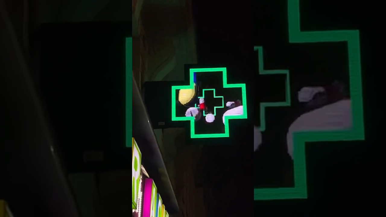 The pharmacy signs hit different 💊#pharmacy #techno #rave #electronicmusic #shorts 📹 : dave.italy