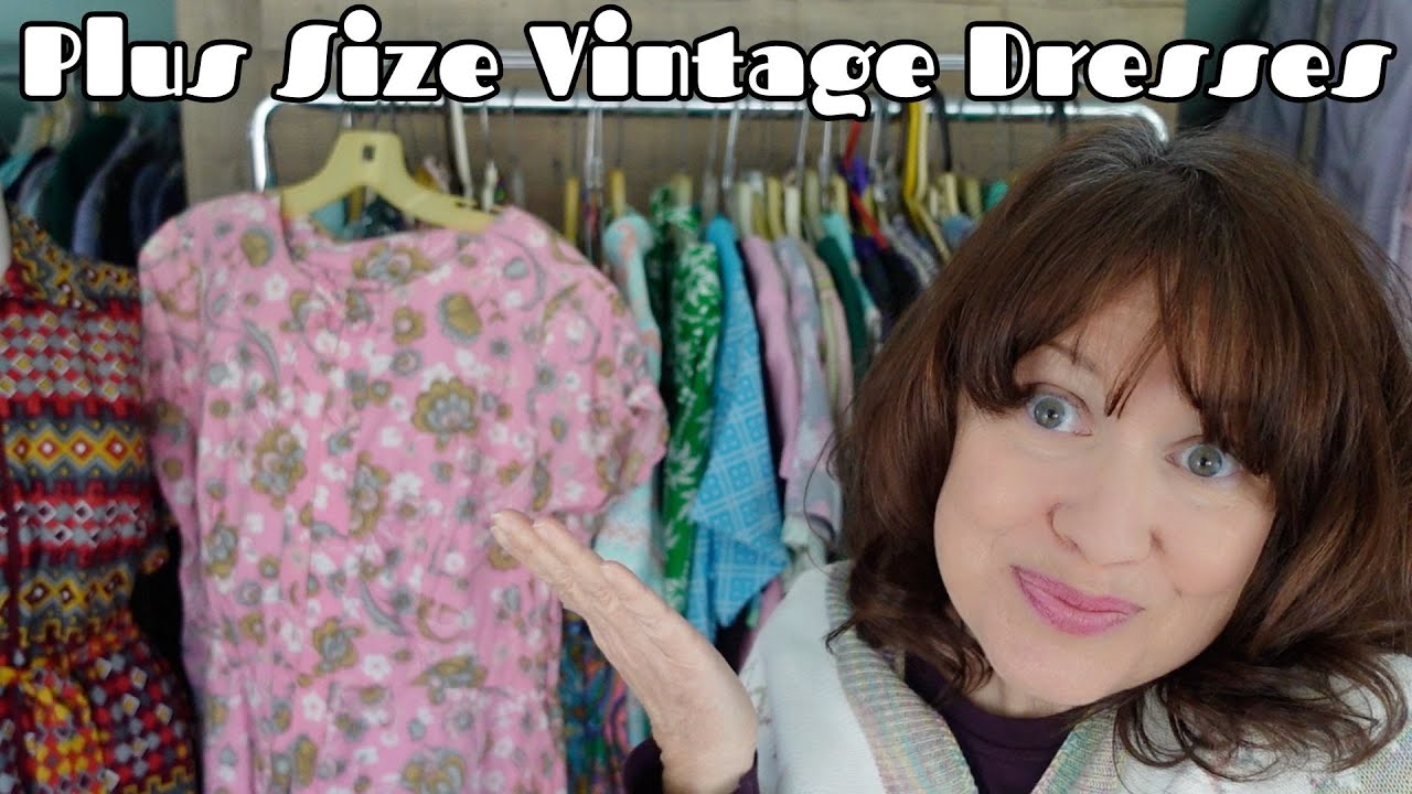 Vintage Plus Size Dresses #vintage #vintageclothing #vintagehaul #estatesale