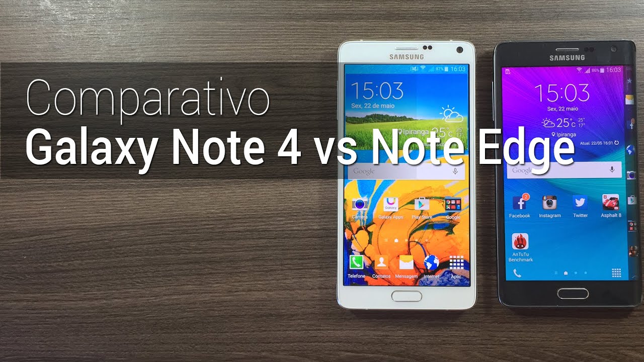 Comparativo: Galaxy Note Edge vs Galaxy Note 4 | Tudocelular.com