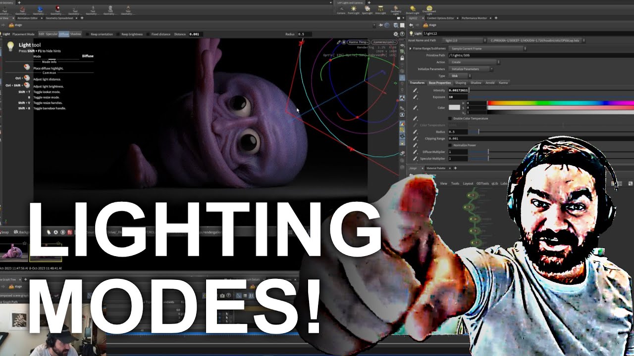 Lighting Quick Tips in HOUDINI with SOLARIS!
