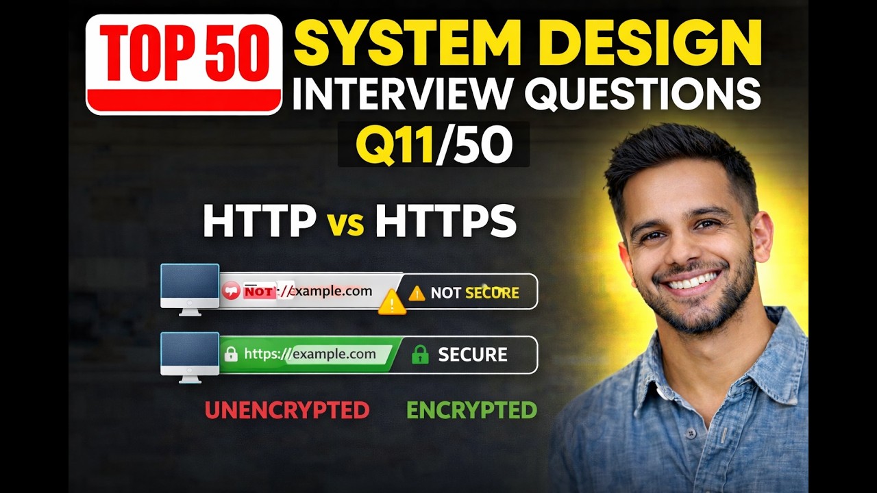 HTTP vs HTTPS Explained | Q11/50 System Design Interview  | TLS Handshake | TLS, SSL, Encryption