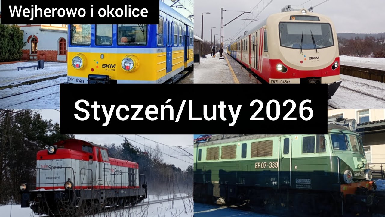 Pociągi Wejherowo i okolice styczeń/luty 2026
