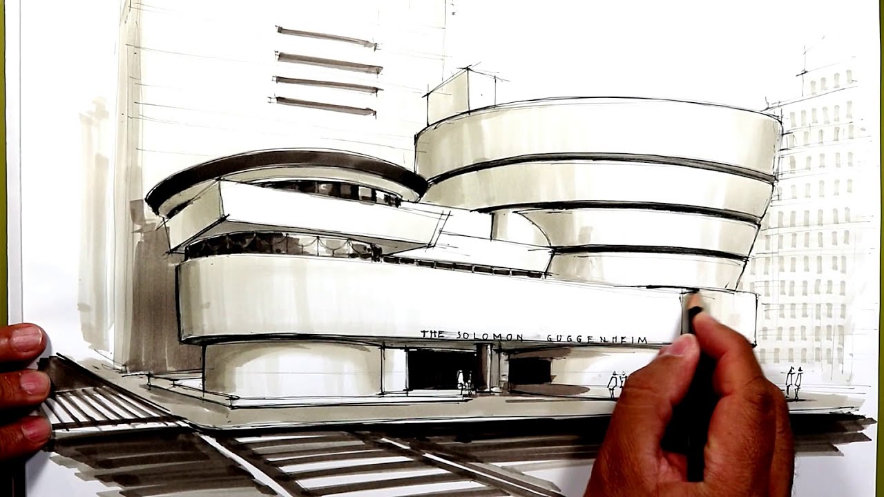 Guggenheim museum NY sketch