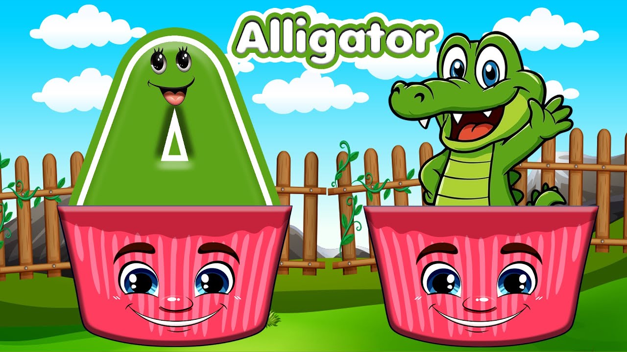 🌈 ABC Phonics Fun | A is for Alligator 🐊 | Animal Learning for Kids👶 Kids Education | Nursery Rhymes