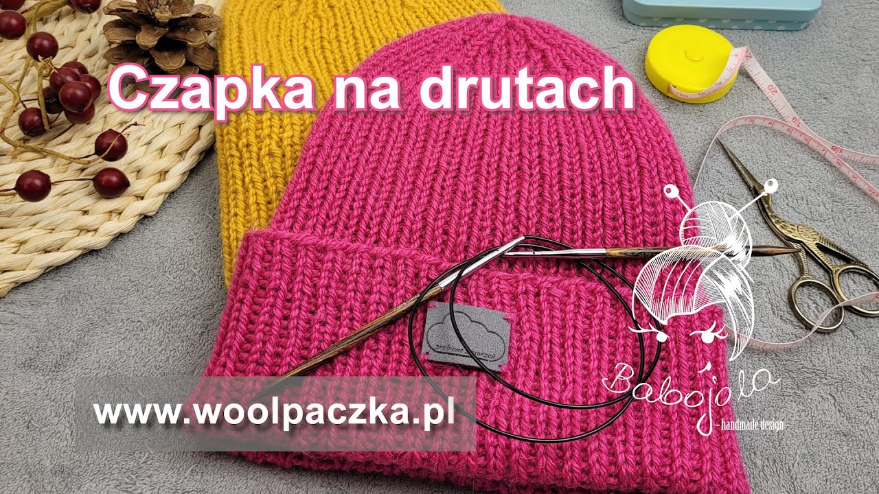 Łatwa czapka na drutach. Jak zrobić czapkę na drutach ściegiem ściągaczowym.
