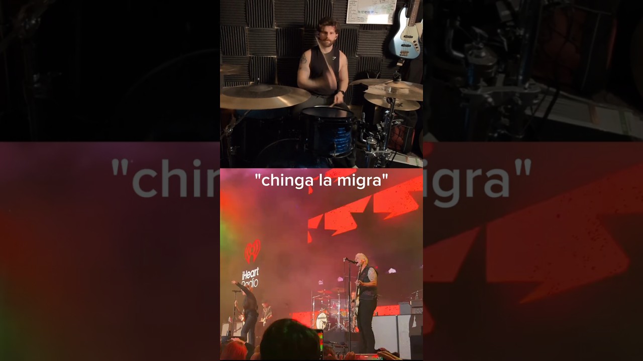 Roughly translates to fuck ICE  #drums #drumcover #SuperBowl #greenday